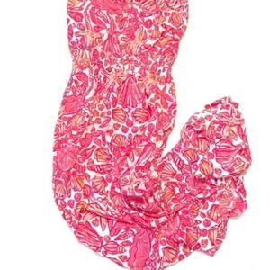Lilly Pulitzer Pink Shell Print Maxi Dress